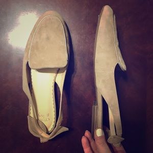 Nude ballet flats